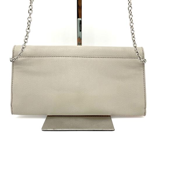 Guess‎ Crossbody Envelope Clutch Faux Leather Taupe Pink Feminine Dainty Flirty - Picture 6 of 10